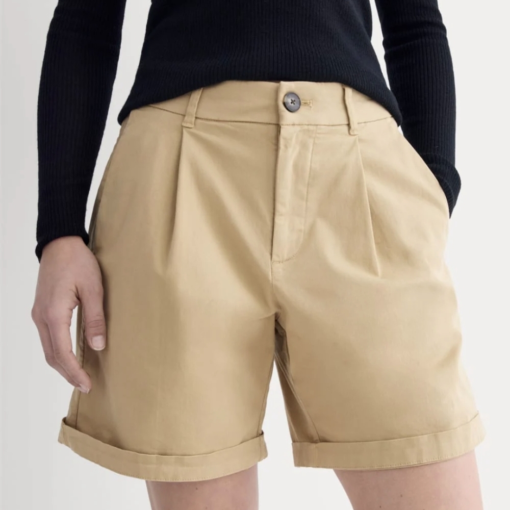 EVERLANE The Pleated Chino Shorts